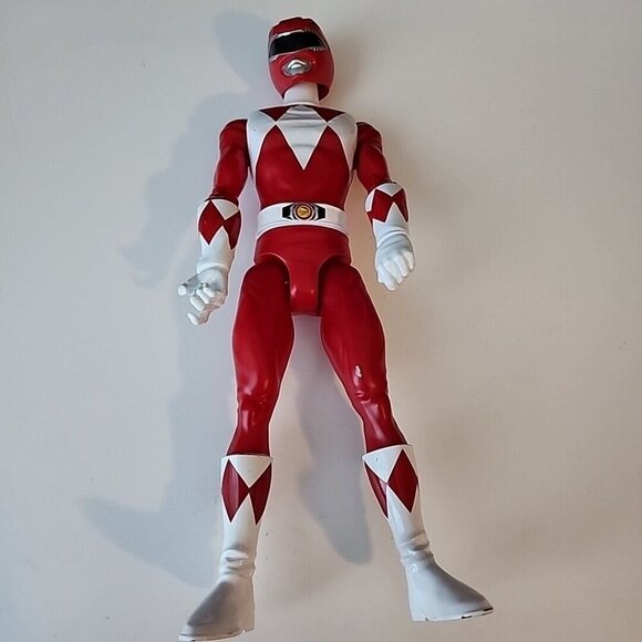 Red Power Ranger 12" 2020 Hasbro Saban Mighty Morphin Power Rangers NO Weapon - Picture 1 of 6